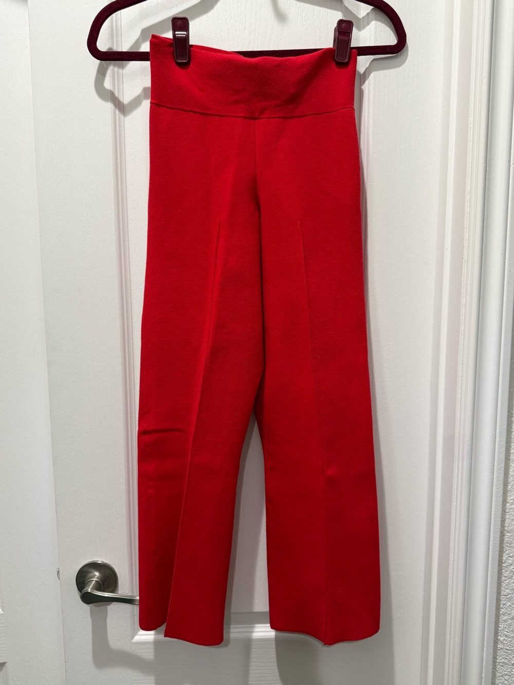 J Crew Delaney Kickout Sweater Pant Small Petite Red